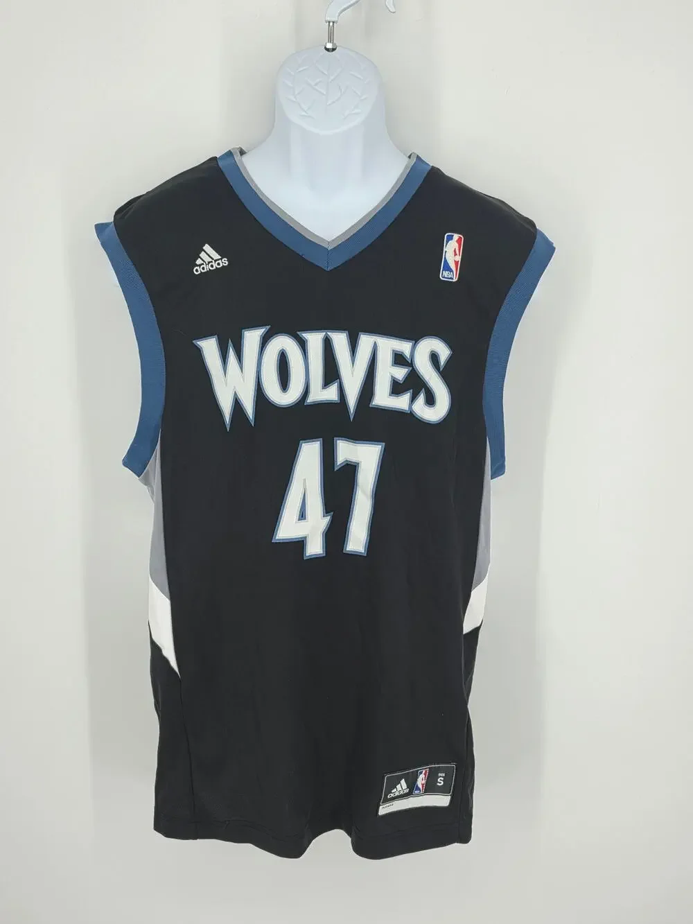 Adidas Minnesota Timberwolves Andrei Kirilenko Jersey Black Mens Size Small #47